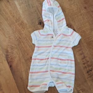 baby GAP hoodie onesie cover up